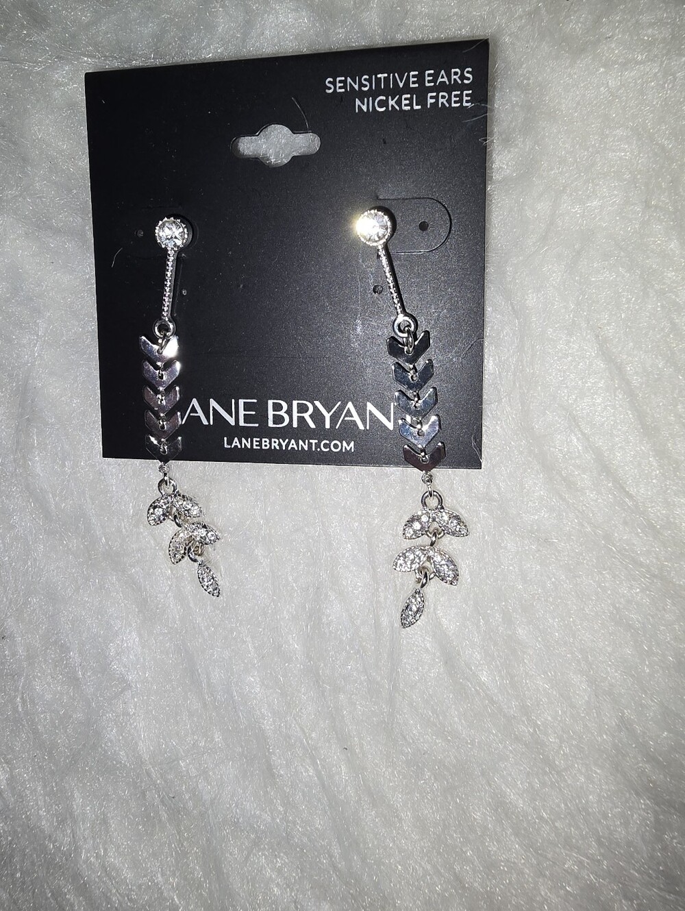NWT Lane Bryant Silver Dangle Earrings